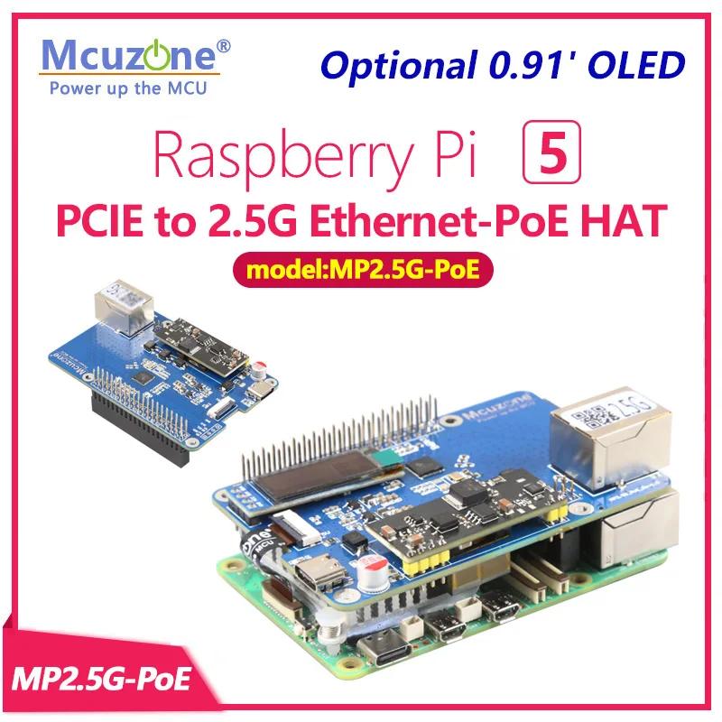  PoE  ̴   ġ ɼ, MP2.5G-PoE   5 PCIE-2.5G ̴-PoE HAT, 0.91 ġ OLED